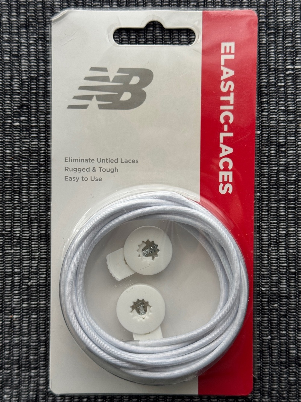 New Balance Elastic-Laces White No-Tie Shoe Laces NIP #3